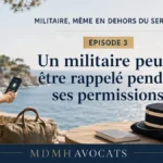 Militaire rappel&eacute; par t&eacute;l&eacute;phone pendant une permission au bord de la mer