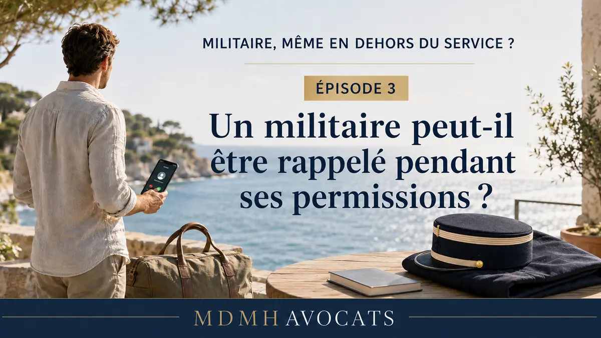 Militaire rappelé par téléphone pendant une permission au bord de la mer